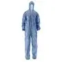 CMT Coverall Non Woven met PE Coating en Ritssluiting Blauw Maat XL