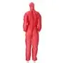 CMT Coverall PP Non Woven met Ritssluiting Rood Maat XXL