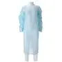 CMT Schort Geruwd CPE Lange Mouw met Duimgreep 30my Blauw 115x105-190cm