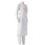 CMT Apron Roughened PE 30my White 165x80cm