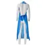 CMT Schort op Rol Geruwd PE 25my Blauw 125x80cm