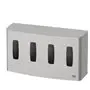 CMT Swoosh Gesloten Wandhouder Quattro RVS voor Handschoenen 11,9 x 54,6 x 30,8cm -Horecavoordeel.com-