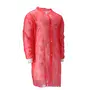 CMT Bezoekersjas PP Non Woven met Drukknopen Rood Maat XL