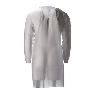 CMT Bezoekersjas PP Non Woven 30gr met Klittenband Wit Maat XXL