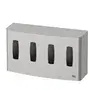 CMT Swoosh Closed Wall Mount Quattro Stainless Steel for Gloves 11.9 x 54.6 x 30.8cm -Horecavoordeel.com-