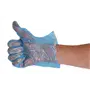 CMT Handschoenen Geruwd PE 25my Blauw One size
