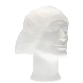 CMT Haarnet - Bouffant Cap PP Non Woven Wit Maat XL 58cm