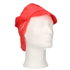 CMT Pet Met Klep - Snood Cap PP Non Woven Rood