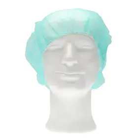 CMT Haarnet - Bouffant Cap PP Non Woven Groen Maat M 60cm -Horecavoordeel.com-