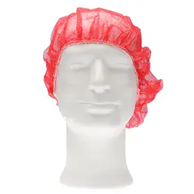 CMT Haarnet - Bouffant Cap PP Non Woven Rood Maat XL 58cm -Horecavoordeel.com-