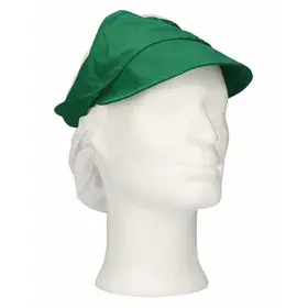 CMT Pet met Klep en Haaropvang Polyester Katoen Groen Maat L