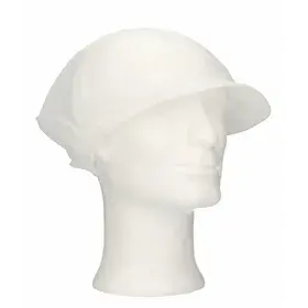 CMT Haarnet met Klep Universeel Polyester  Wit One size