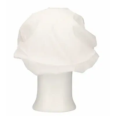 CMT Haarnet met Klep Universeel Polyester Katoen Wit One size