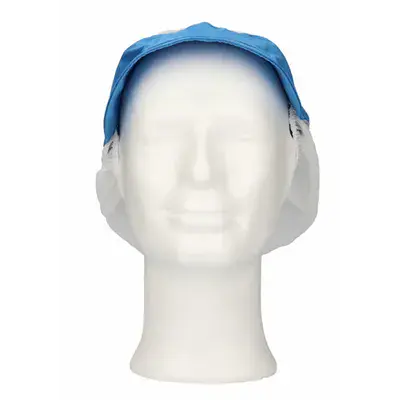 CMT Pet met Klep en Haaropvang Polyester Katoen Lichtblauw Maat XL