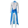 CMT Schort op Rol Geruwd PE 25my Blauw 125x80cm