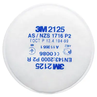 3M 2125 Stoffilter P2 Bajonet - Voor 6000/7000 Maskers