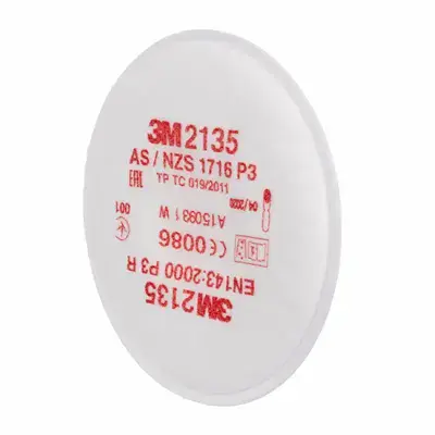 3M 2135 P3 Stoffilter Bajonet - Voor 6000/7000 Maskers