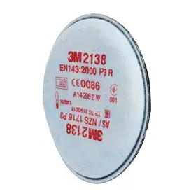 3M 2138 P3 Stoffilter Bajonet - Voor 6000/7000 Maskers