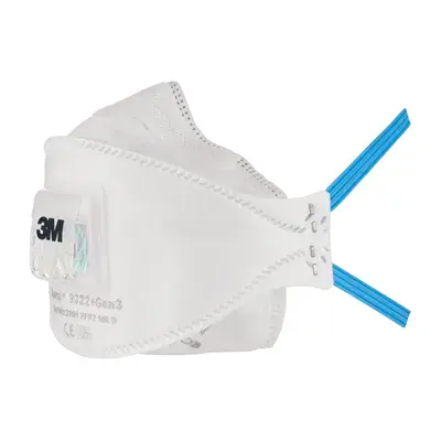 3M Aura 9322+ Gen3 FFP2 Masker met Ventiel - 3-Paneel Design