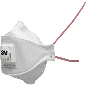 3M Aura 9332+ FFP3 Stofmasker met Ventiel - 3-Paneel Design