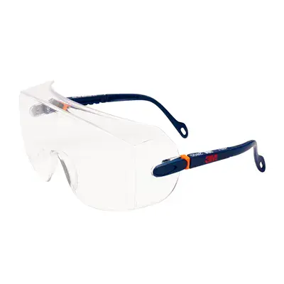 3M Overzetbril 2800 - Polycarbonaat Heldere Lens met Verstelbare Slapen