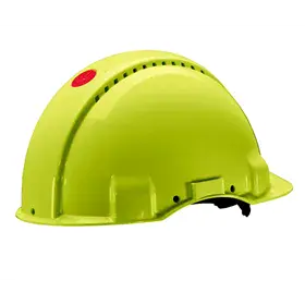 3M Peltor G3000NUV Veiligheidshelm Hi-Viz Groen - Draaiknop & Uvicator Sensor