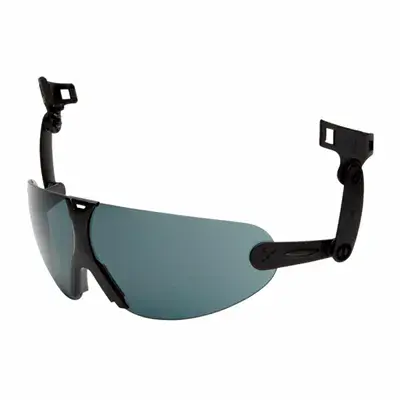 3M Peltor V9G Geïntegreerde Veiligheidsbril Grijs - Anticondens & Krasbestendig voor Helm