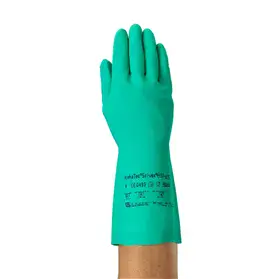 Ansell AlphaTec 37-675 Chemische Handschoenen - Nitril & Flockvoering met Grip, Maat 11