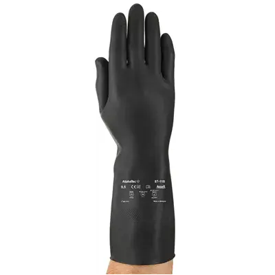 Ansell AlphaTec 87-118 Chemische Handschoenen - Soepel & Flockgevoerd, Maat 8.5