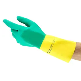 Ansell AlphaTec 87-900 Chemische Handschoenen - Latex/Neopreen Dubbel Gedompeld, Maat 10