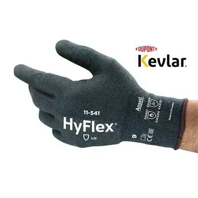 Ansell HyFlex 11-541 Handschoenen - Snijvastheid D, Grip & Comfort - Maat 9