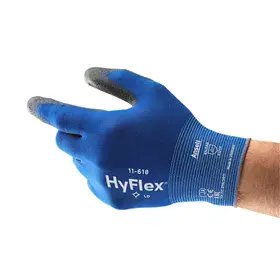 Ansell HyFlex 11-618 Montagehandschoen Blauw/Grijs – Extra Dun & Precisie Grip, Maat 10