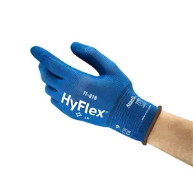 Ansell HyFlex 11-818 Ultralichte Montagehandschoen Nitril Schuim Blauw - Maat 7