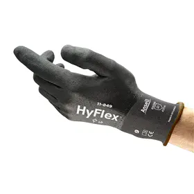 Ansell HyFlex Grip Werkhandschoen Zwart – FORTIX® & 360° Ademend, Maat 9