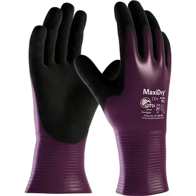ATG MaxiDry 56-426 Werkhandschoenen Paars - Oliebestendig & Antislip Microfoam, Maat 10