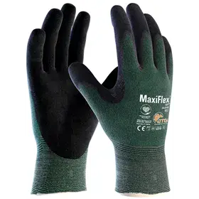 ATG MaxiFlex Cut 34-8743 Snijvaste Werkhandschoenen Groen - Ultradun, Ademend & Comfortabel - Maat 7