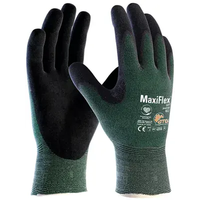 ATG MaxiFlex Cut 34-8743 Snijvaste Werkhandschoenen Groen - Ultradun, Ademend & Comfortabel - Maat 7