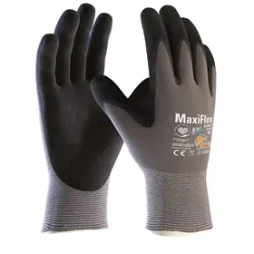 ATG MaxiFlex Ultimate Werkhandschoen 42-874 Grijs/Zwart – Handpalm Gecoat - Maat 12