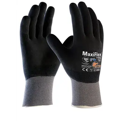 ATG MaxiFlex Ultimate Werkhandschoen 42-876 Grijs/Zwart – Volledig Gecoat - Maat 9