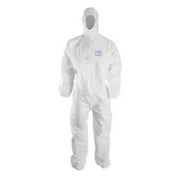ChemDefend 100 Witte Wegwerpoverall Type 5/6 - Ademend SMMS - Maat M