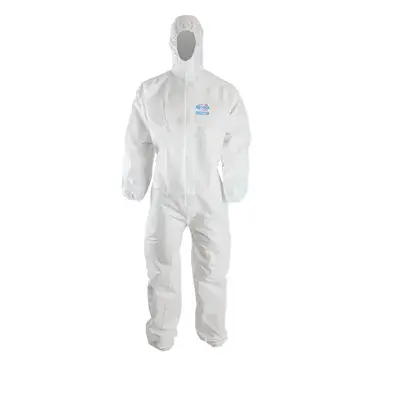 ChemDefend 100 Witte Wegwerpoverall Type 5/6 - Ademend SMMS - Maat XL