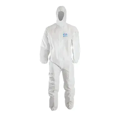 ChemDefend 110 Witte Wegwerpoverall Type 5/6 - Ademend & Antistatisch - Maat M