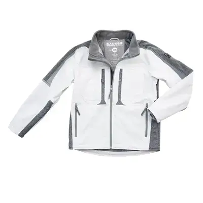 Excess Active PRO Jack 216 Wit/Grijs – Waterafstotend & Winddicht met Capuchon, Maat L