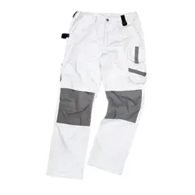 Excess Werkbroek Champ 592 Wit/Grijs – Cordura Kniezakken & Verlengbare Pijpen, Maat 44