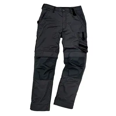 Excess Werkbroek Champ 592 Zwart/Zwart – Cordura Kniezakken & Verlengbare Pijpen, Maat 44