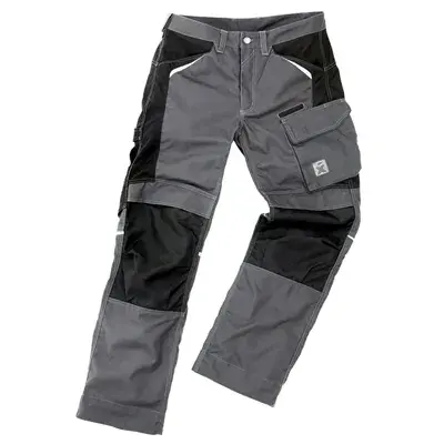 Excess Werkbroek Slash PRO 513 Antraciet/Zwart – Cordura Kniezakken & Verlengbare Pijpen, Maat 48