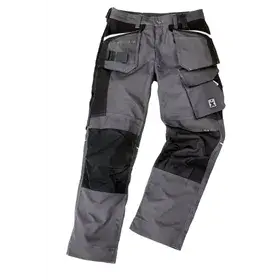 Excess Werkbroek Slash PRO+H 514 Antraciet/Zwart – Cordura Kniezakken & Verlengbare Pijpen, Maat 46