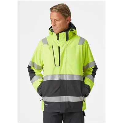Helly Hansen Alna 2.0 Winterjas 71392 Fluo Geel - Klasse 3, Waterdicht & Ademend, Maat L