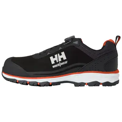 Helly Hansen Chelsea Evo 2 Boa Veiligheidsschoen S3 Laag Zwart - Oranje - BOA Sluiting & Metaalvrij - Maat 42