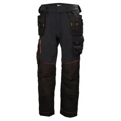 Helly Hansen Chelsea Evolution Construction Werkbroek Zwart/Grijs – 4-Way Stretch & Cordura Versteviging, Maat C46
